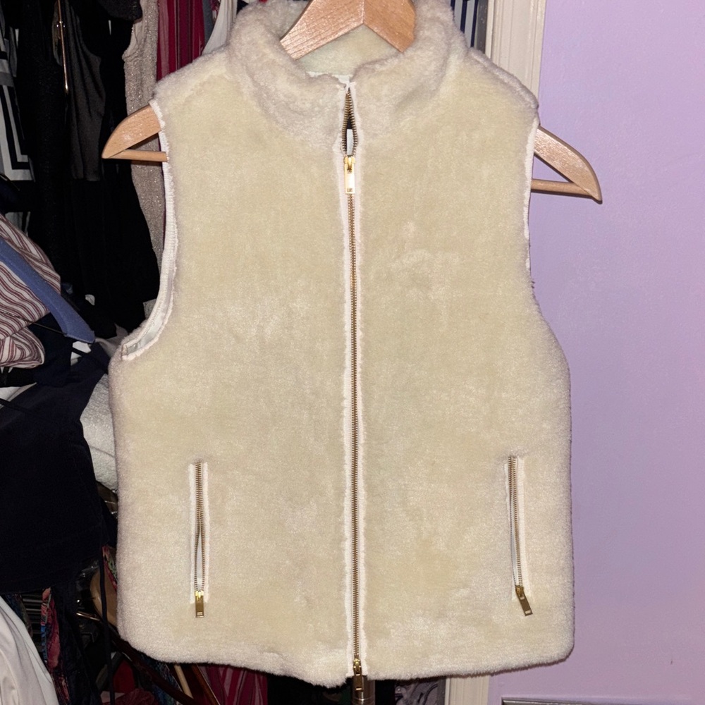 NWT J. Crew Plush Fleece Excursion Vest - Picture 2 of 8